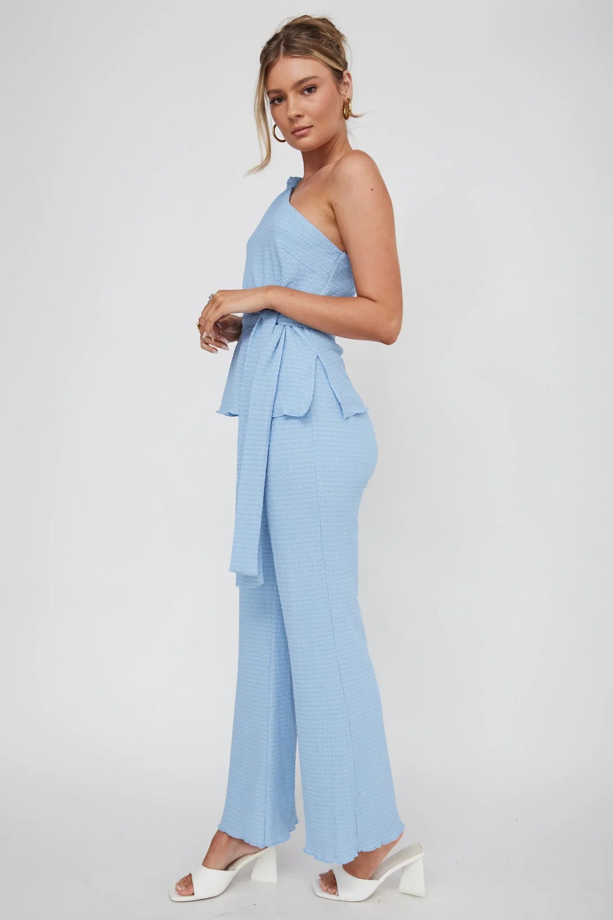 Austin City Textured Pants Blue
