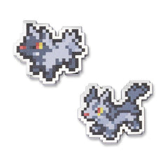 Poochyena & Mightyena Pokémon Pixel Pins (2-Pack)