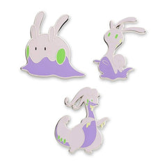 Goomy, Sliggoo & Goodra Pokémon Pins (3-Pack)