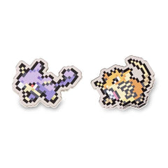 Rattata & Raticate Pokémon Pixel Pins (2-Pack)