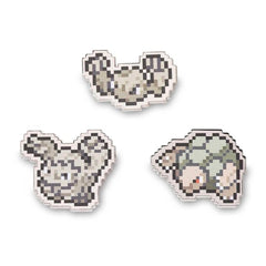 Geodude, Graveler & Golem Pokémon Pixel Pins (3-Pack)