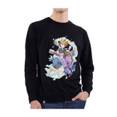 Blue Pokémon Trainers Black French Terry Crew Neck Sweatshirt - Adult