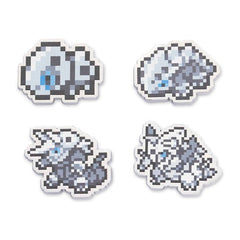 Aron, Lairon, Aggron & Mega Aggron Pokémon Pixel Pins (4-Pack)