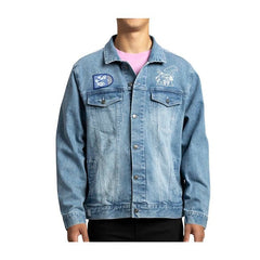 Analog Beats Lo-Fi Loungewear Blue Denim Jacket - Adult