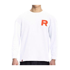 Team Rocket HQ Collection White Relaxed Fit Long-Sleeve T-Shirt - Adult