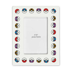 Poké Balls Pokémon Home Accents White Ceramic Picture Frame