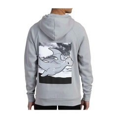 Dragonite Powerhouse Pokémon Sleek Light Gray Pullover Hoodie - Adult